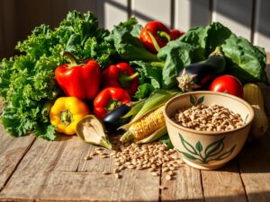 Vibrant Vegetables for a Healthy Meal – free AI stock image