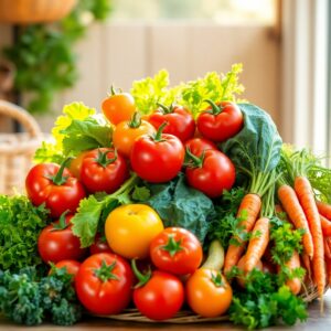 Vibrant Wellness through Fresh Vegetables – free AI stock image