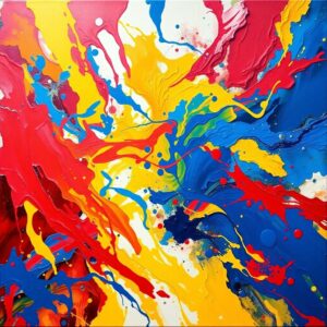 Vibrant Whirls of Color and Light – free AI stock image