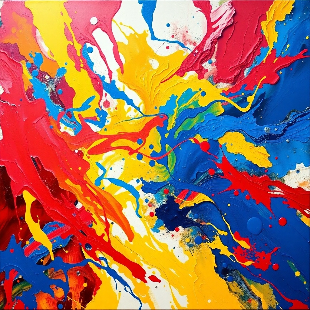 Vibrant Whirls of Color and Light – free AI stock image
