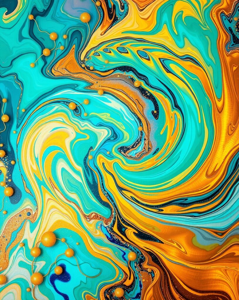 Vibrant Whirls of Colorful Abstractions – free AI stock image