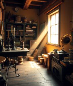 Vintage Antique Store with Rustic Treasures – free AI stock image