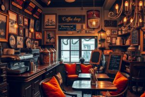 Vintage Coffee Shop with Classic Decor – free AI stock image