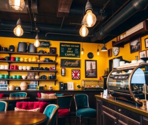 Vintage Coffee Shop with Classic Decor – free AI stock image