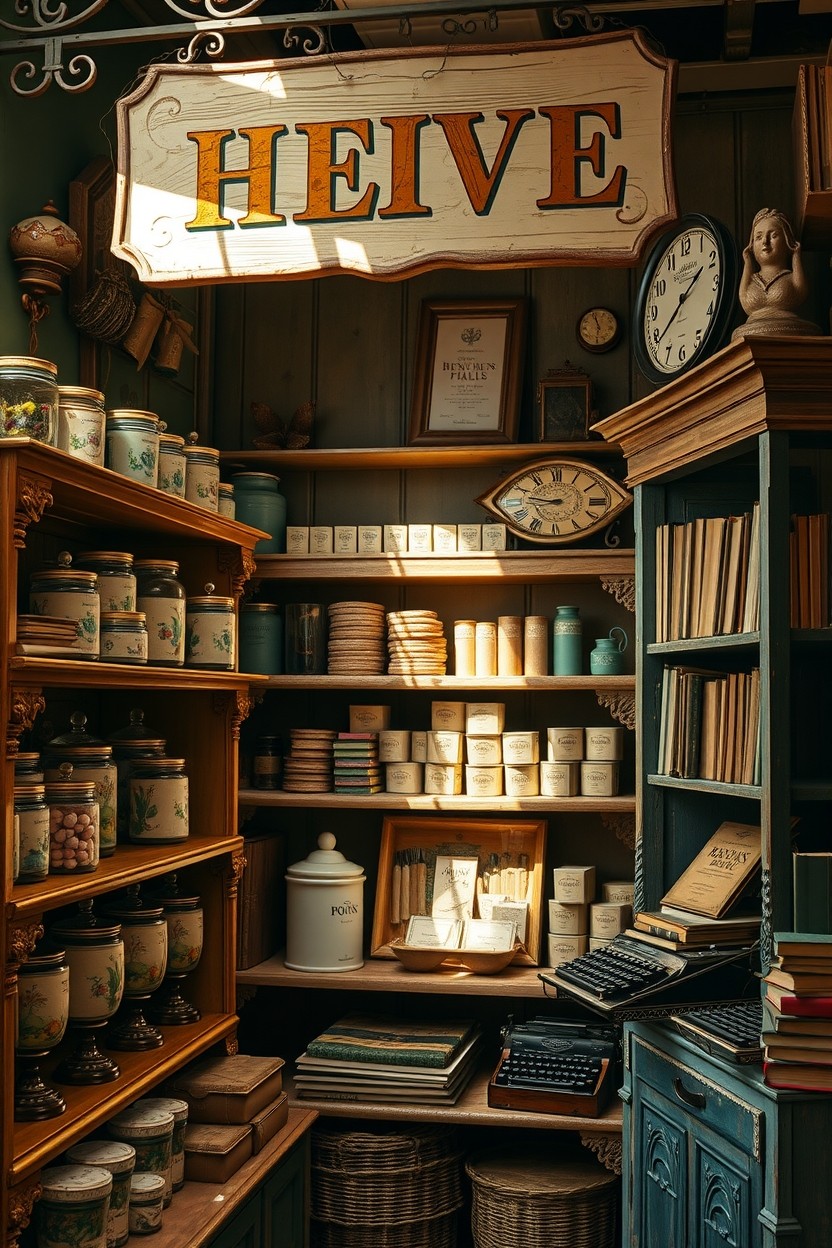 Vintage Corner Shop with Classic Goods