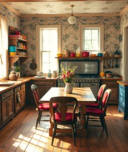 Vintage Kitchen Filled with Antique Utensils – free AI stock image