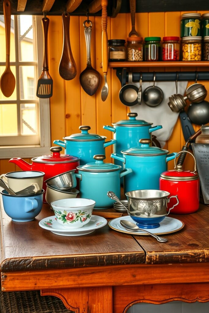 A Collection of Vintage Kitchen Objects – free AI stock image