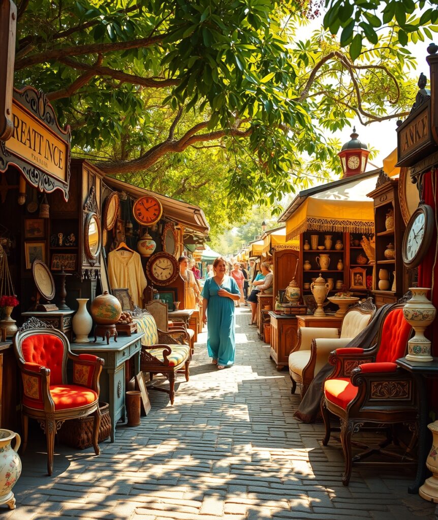 Vintage Market with Antique Treasures – free AI stock image