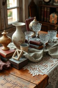 A Collection of Vintage Objects on Wood – free AI stock image
