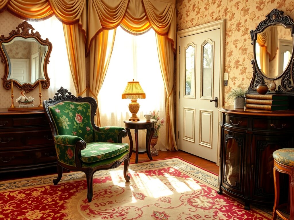 Vintage Parlor with Antique Furniture and Decor – free AI stock image