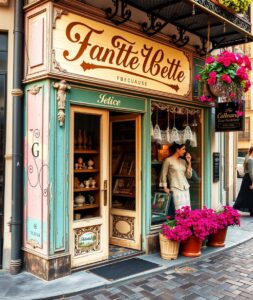 Vintage Shopfront with Classic Signage – free AI stock image