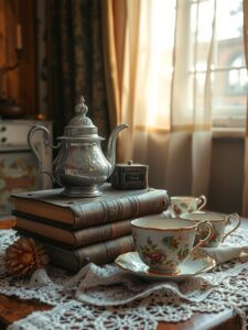 Vintage Still Life with Antique Objects – free AI stock image