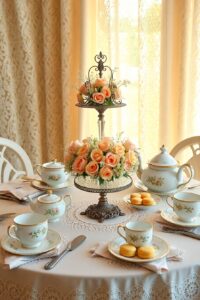 Vintage Tea Party with Elegant Porcelain – free AI stock image