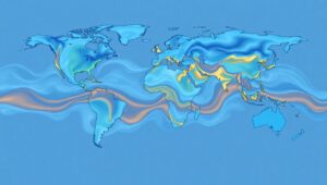 Visualizing Ocean Currents Dynamics – free AI stock image