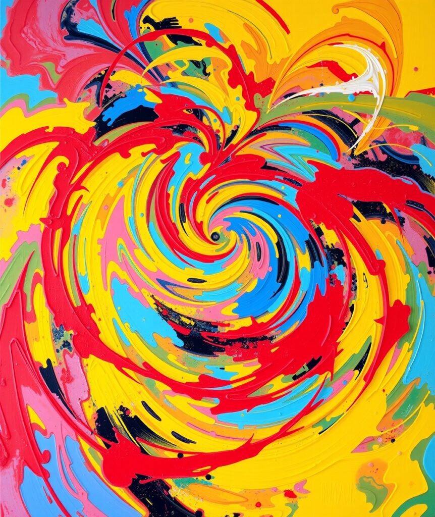 Vivid Spectrum of Abstract Colors – free AI stock image