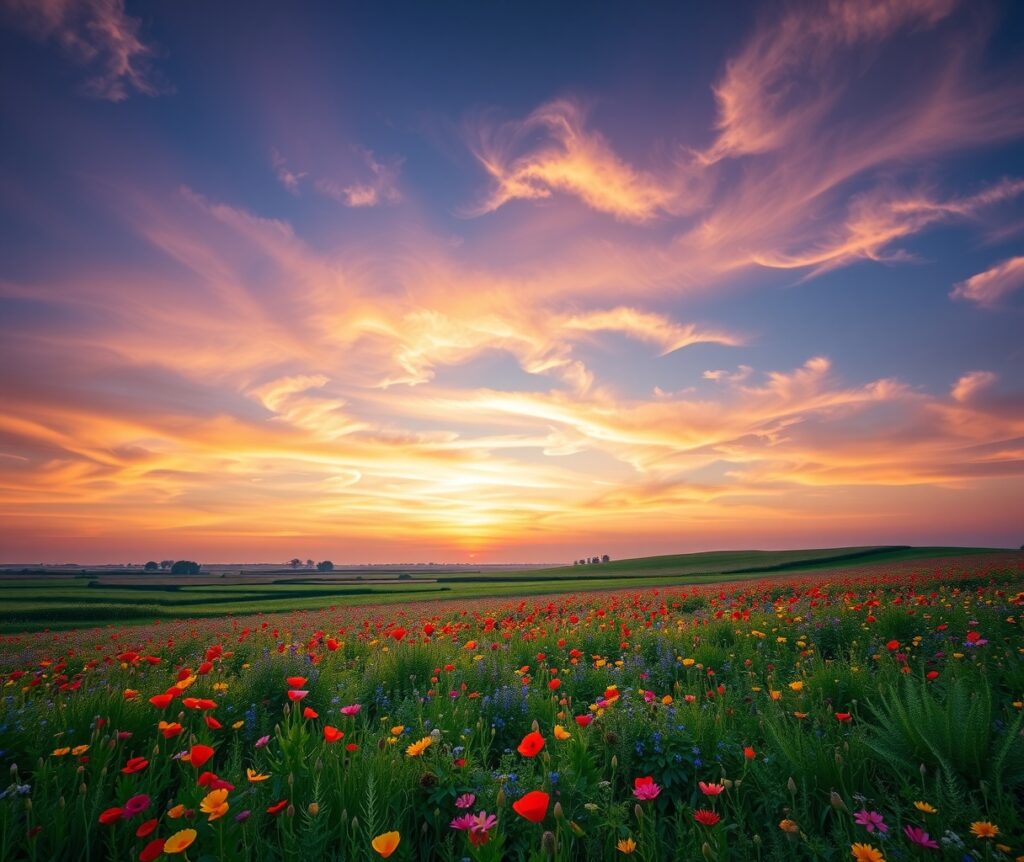 Vivid Spectrum of Colors in Nature – free AI stock image