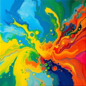 Vivid Spectrum of Nature’s Palette – free AI stock image