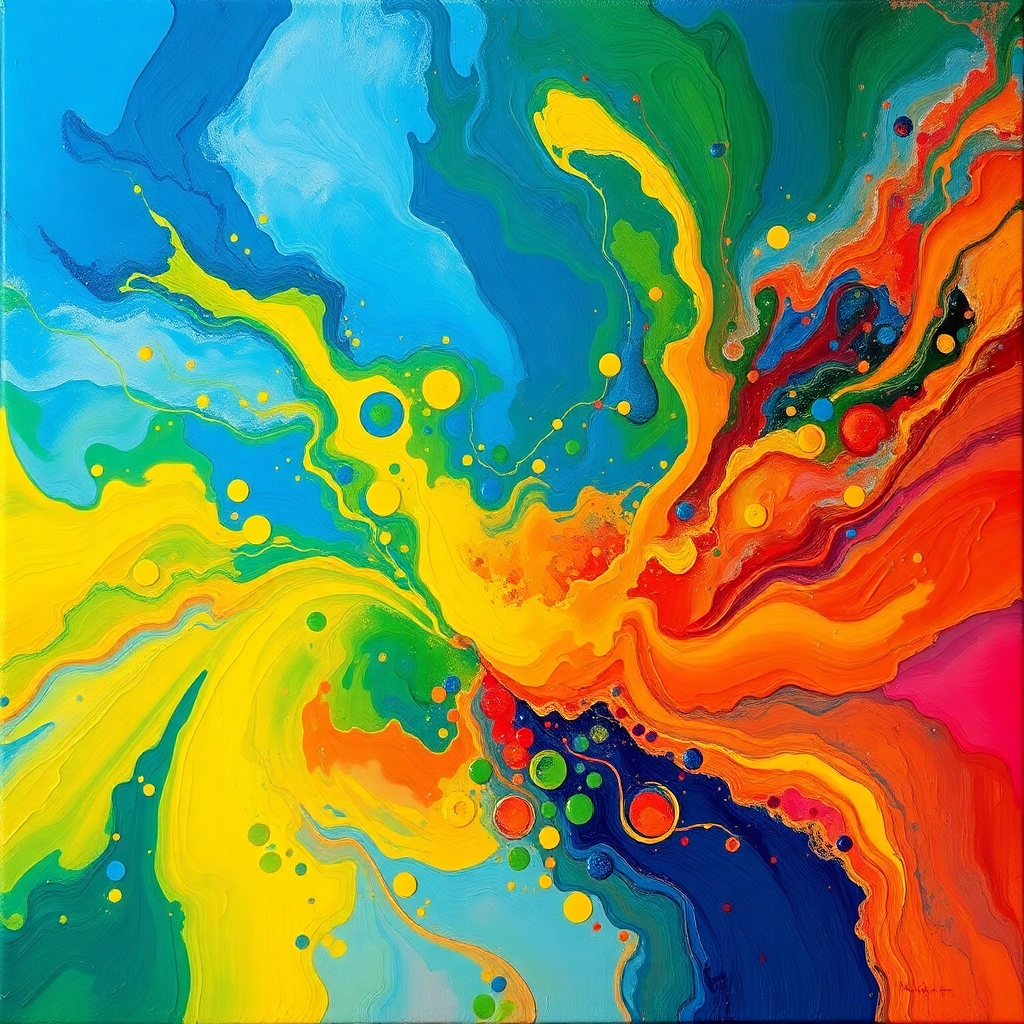 Vivid Spectrum of Nature’s Palette – free AI stock image