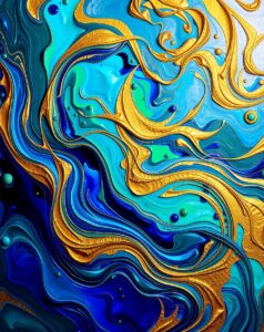 Vivid Waves of Colorful Patterns – free AI stock image