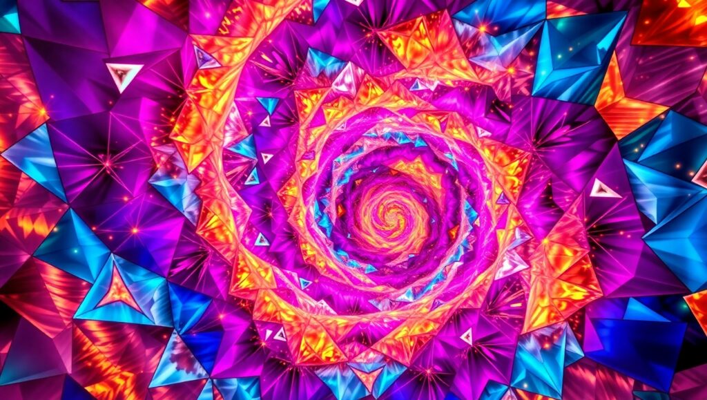 Vortex of Colorful Energy – free AI stock image