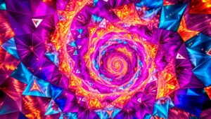 Vortex of Colorful Energy – free AI stock image
