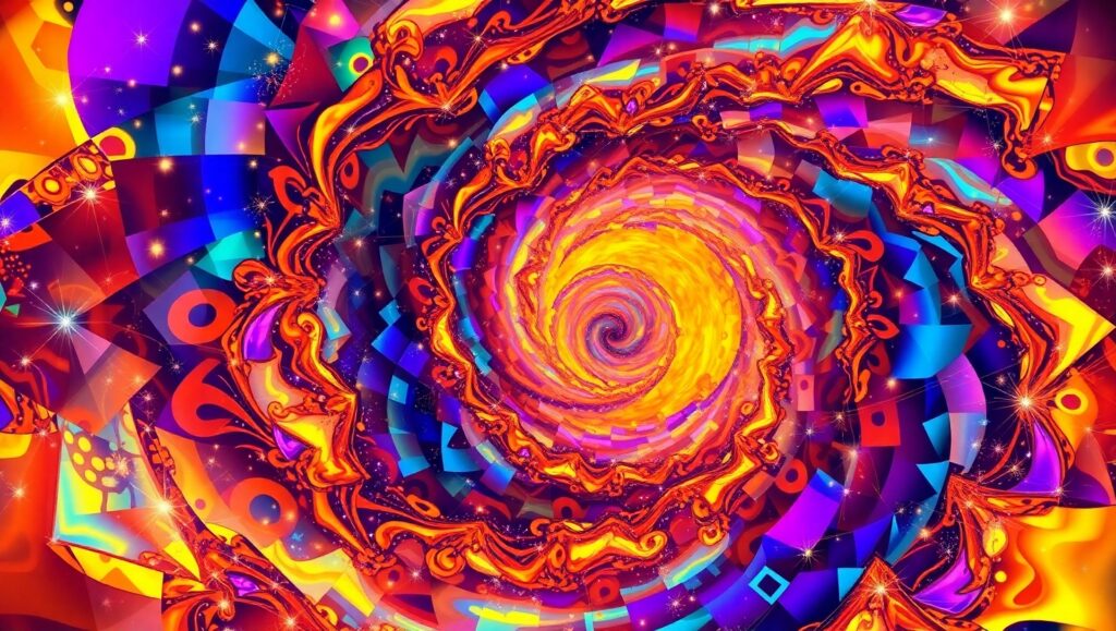Vortex of Emotion and Color – free AI stock image