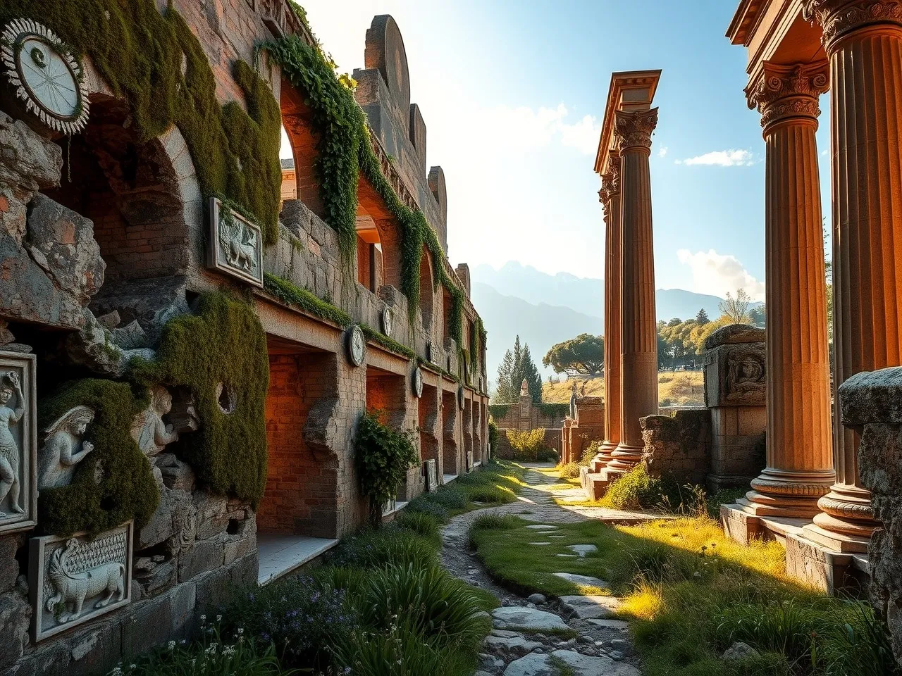 Wandering Through Ancient City Ruins