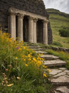 Wanderlust: Exploring Ancient City Ruins – free AI stock image