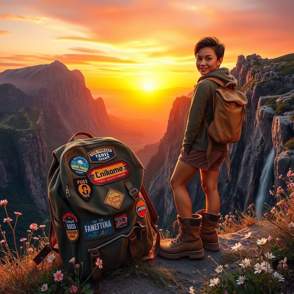 Wanderlust: Exploring the World Beyond Borders – free AI stock image