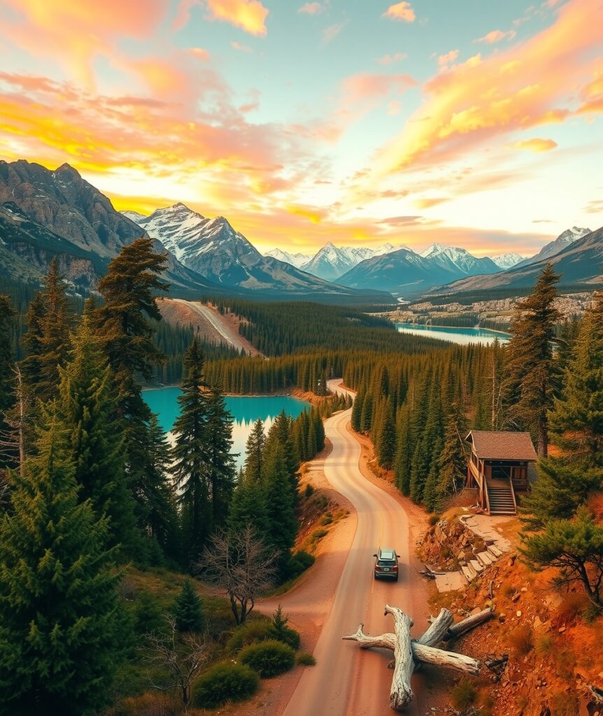 Wanderlust: Journey Through Breathtaking Landscapes – free AI stock image