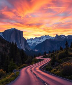 Wanderlust: Journey Through Majestic Mountains – free AI stock image
