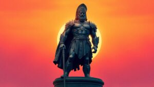 Warrior of the Bronze – free AI stock image