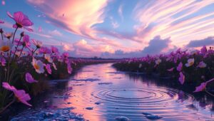 Whimsical Dance of Nature – free AI stock image
