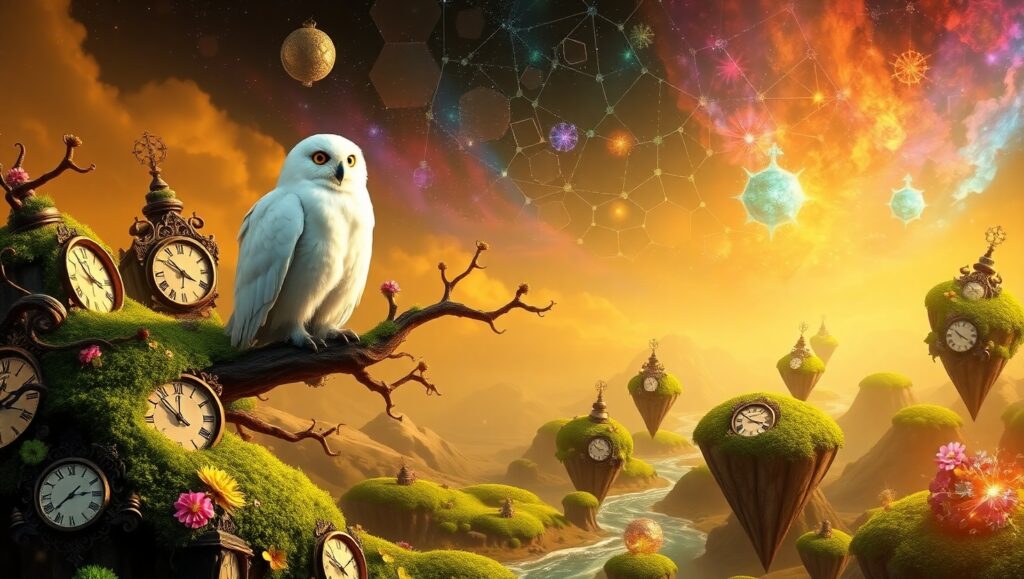 Whimsical Dreamscape Collage – free AI stock image