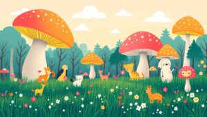 Whimsical Forest Adventure – free AI stock image