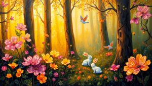 Whimsical Forest – free AI stock image