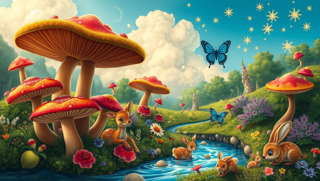 Whimsical Forest Whimsy – free AI stock image