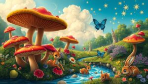 Whimsical Forest Whimsy – free AI stock image
