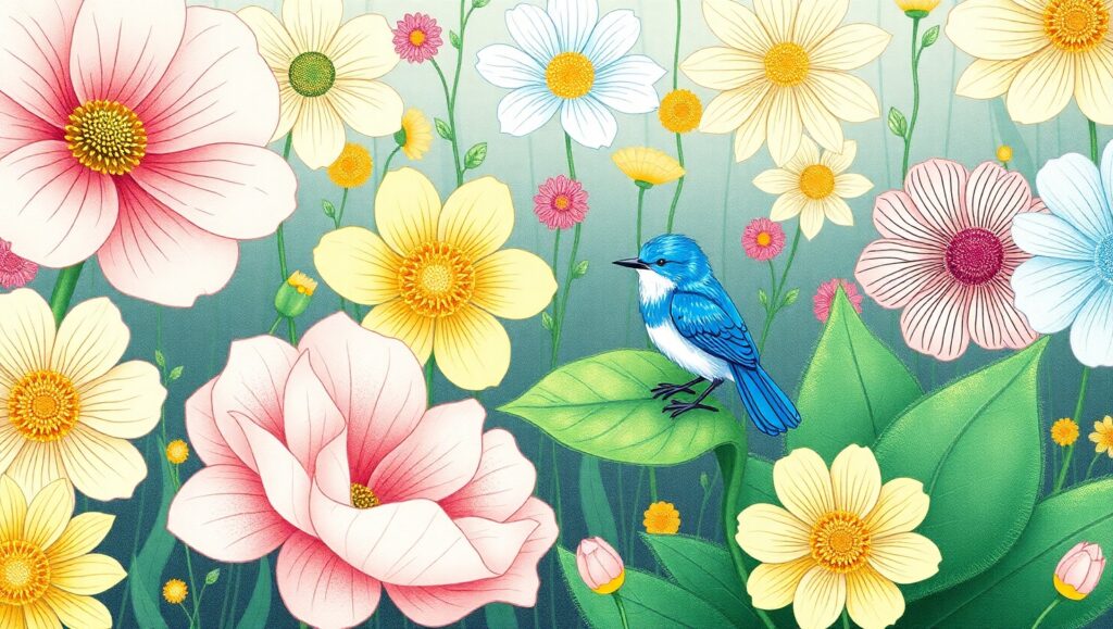 Whimsical Garden Adventure – free AI stock image