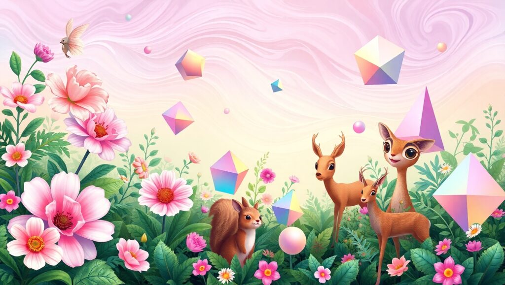 Whimsical Garden Adventure – free AI stock image