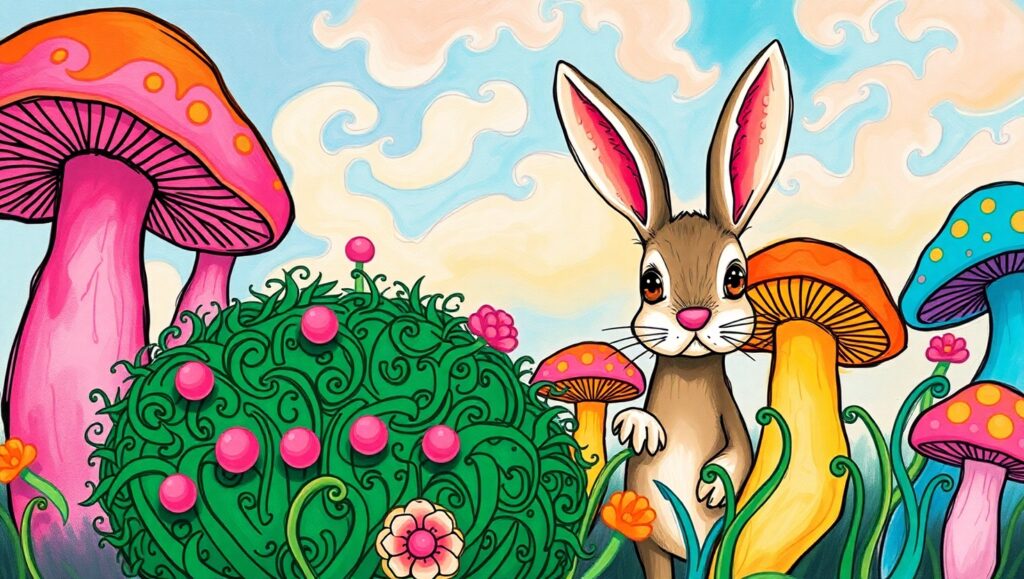 Whimsical Garden Adventure – free AI stock image