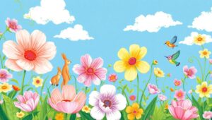 Whimsical Garden of Tiny Creatures – free AI stock image