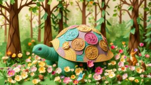Whimsical Papercraft Forest Scene – free AI stock image