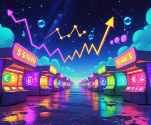 Whimsical Trading Market Under a Starry – free AI stock image