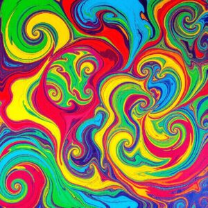Whirling Colors in Motion – free AI stock image