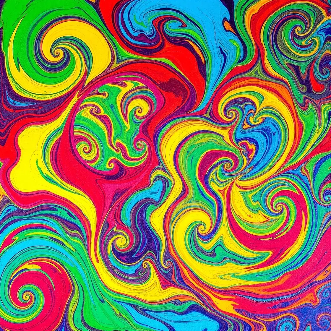 Whirling Colors in Motion
