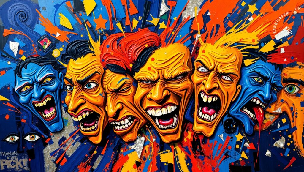 Whirlwind of Emotions – free AI stock image