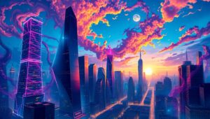 Whirlwind of Urban Emotions – free AI stock image