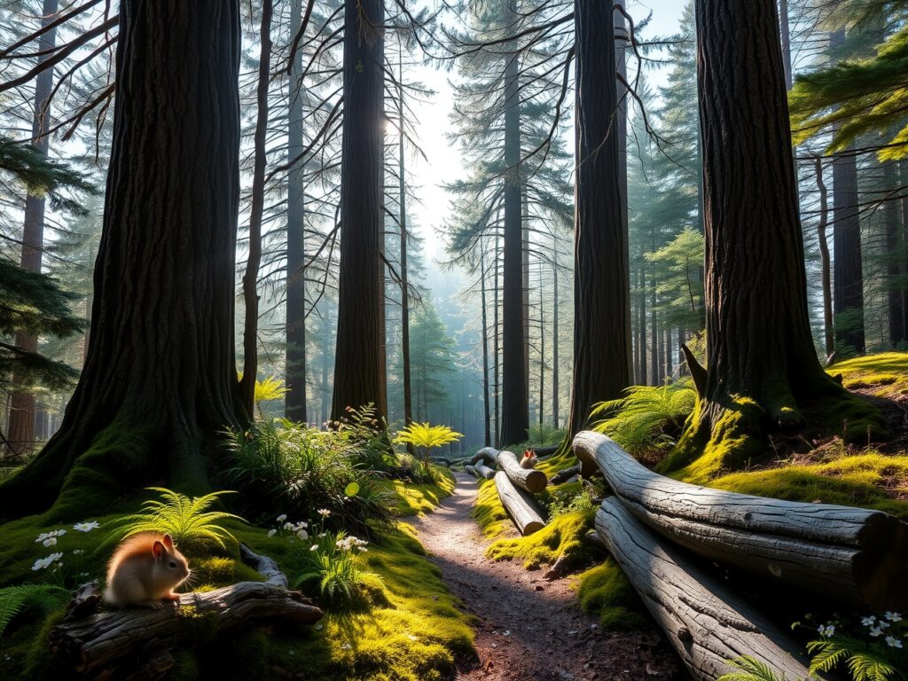 Whispering Pines in Enchanted Forest – free AI stock image