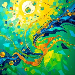 Whispers of Color in a Dreamlike World – free AI stock image